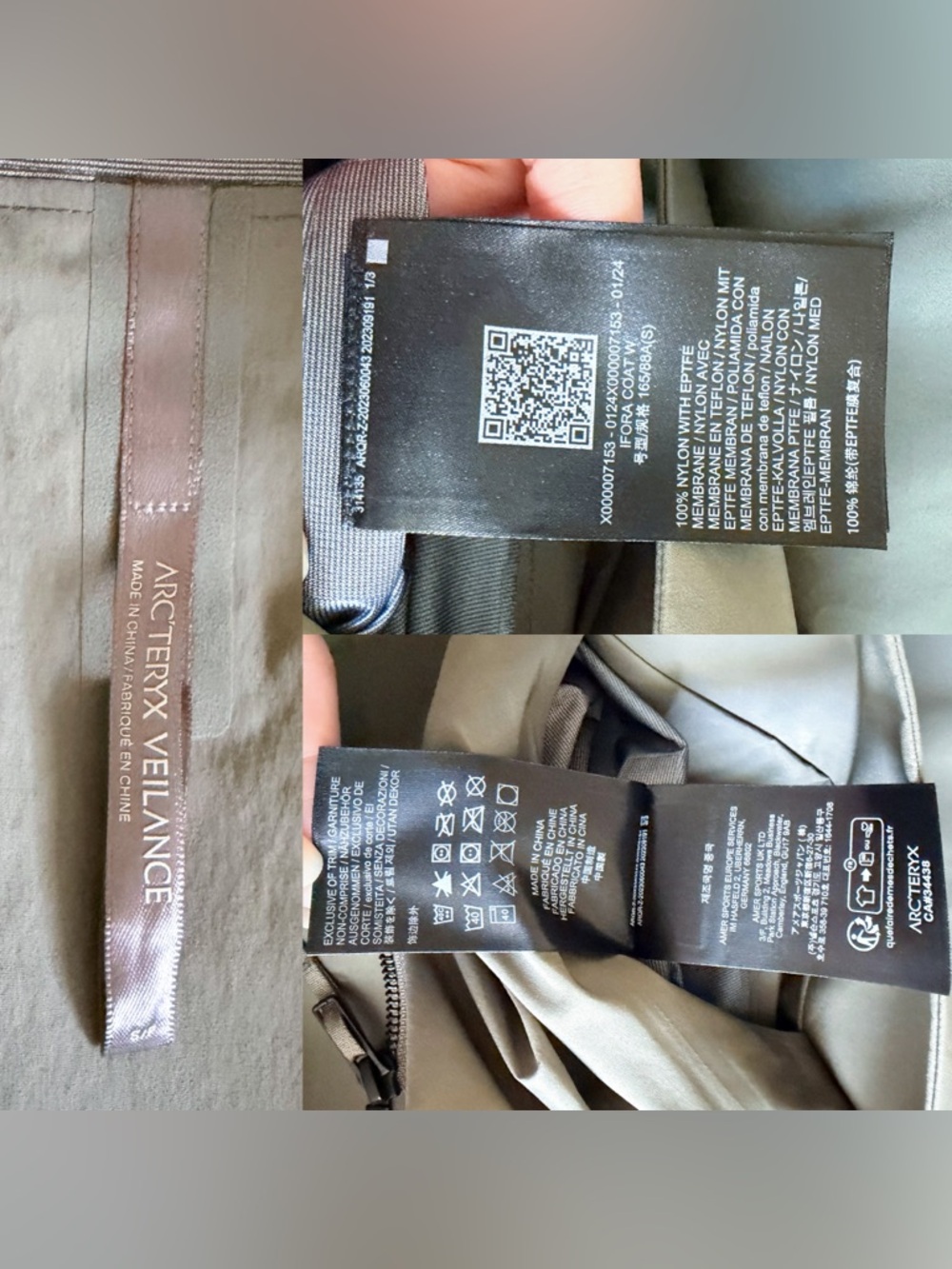 Arc’teryx Veilance Ifora GORE-TEX Waterproof Coat Forage Green Small EUC - Picture 6 of 9